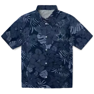 Dallas Cowboys Jungle Vibes Blue Hawaiian Shirt